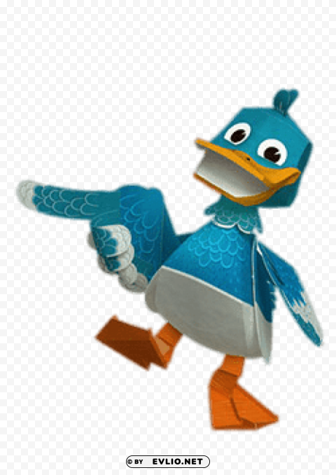 quack pointing PNG Image Isolated with High Clarity