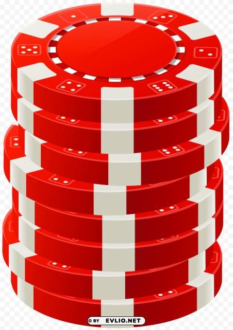 red poker chips PNG files with no background assortment