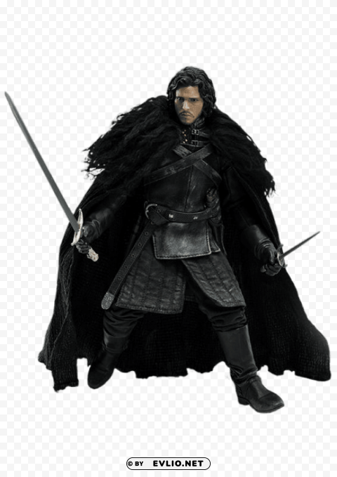 jon snow fighting Transparent Background Isolated PNG Art