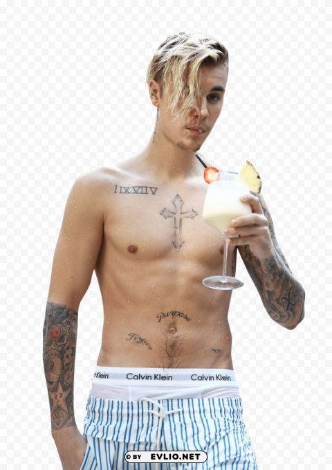 justin bieber in underpants PNG transparent graphic png - Free PNG Images ID fce25802