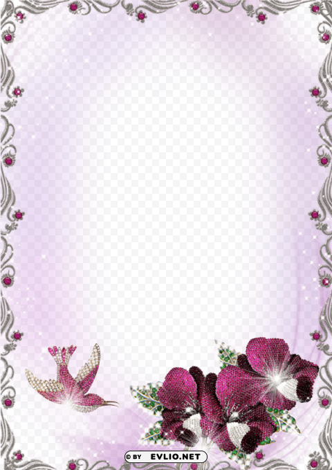 purple border frame PNG Image Isolated with Transparent Detail