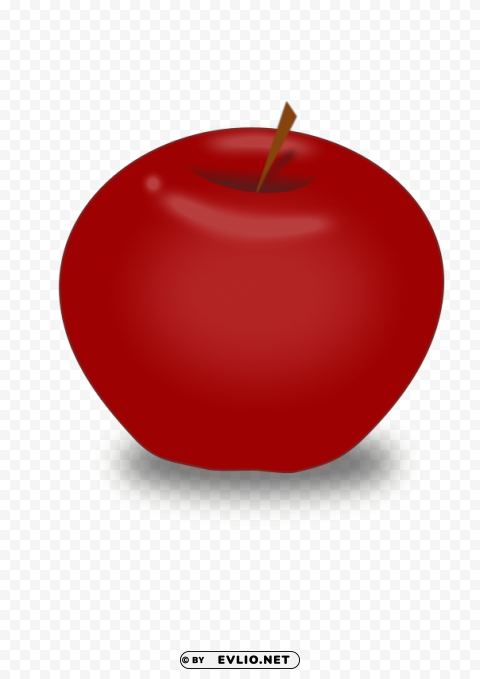 red apple Transparent Background Isolated PNG Icon clipart png photo - 9cd8ea43
