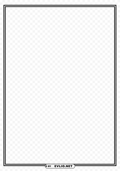 white border frame Clear Background PNG Isolated Graphic Design png - Free PNG Images ID 016e4798
