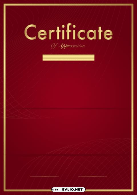 certificate template red PNG clipart