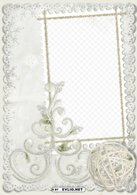 christmas whiteframe Transparent Background PNG Isolated Pattern background best stock photos - Image ID fbc813c8