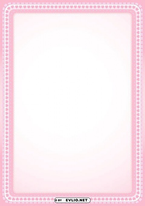 soft pinkwith hearts PNG Graphic Isolated on Transparent Background