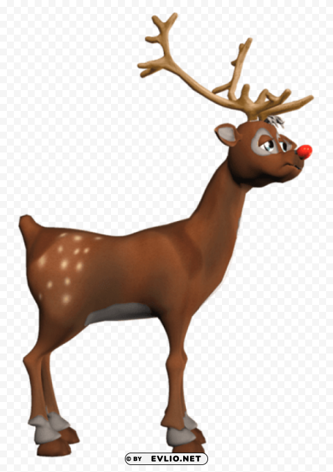 3d rudolf Transparent PNG Isolated Object