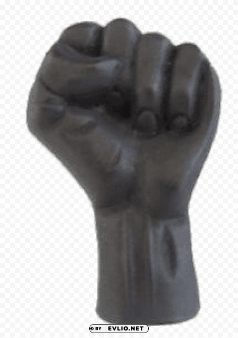 black power clenched fist PNG with Clear Isolation on Transparent Background