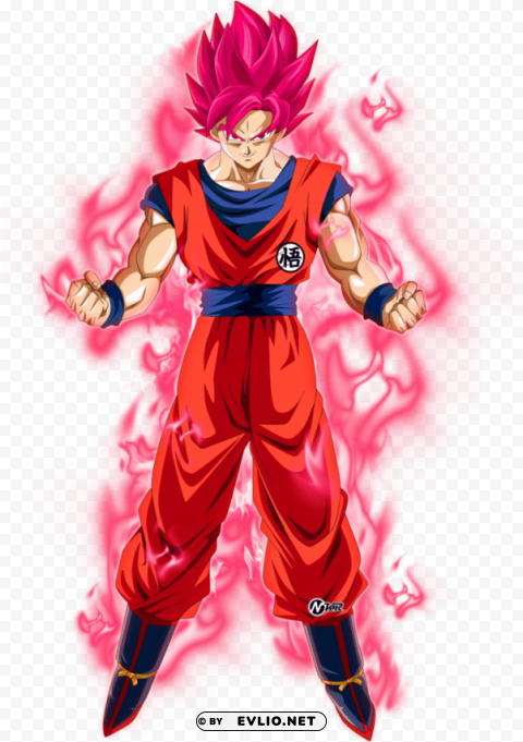 dragon ball super goku ssj red Isolated Item on Transparent PNG PNG transparent with Clear Background ID 3b02be9e
