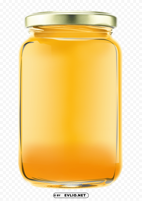 honey jar PNG Image with Transparent Isolated Design