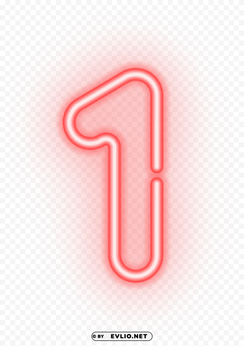 number one neon Transparent PNG images for design