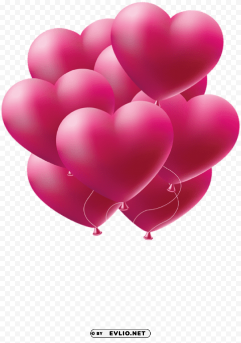 balloons hearts Clear Background PNG Isolation