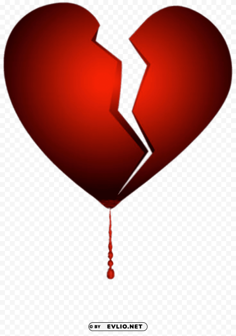 broken bleeding heart PNG images without BG
