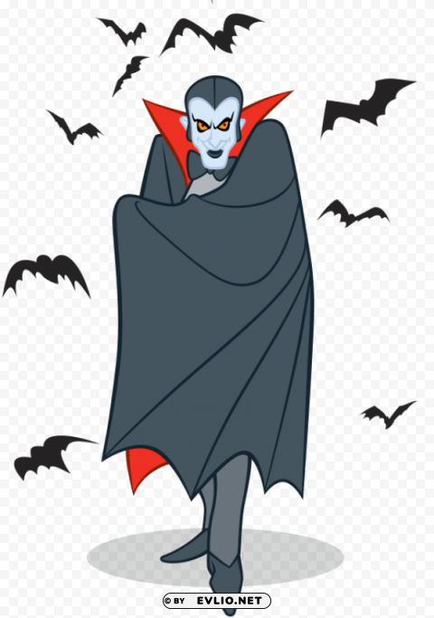 dracula and bats Isolated Subject in Transparent PNG Format
