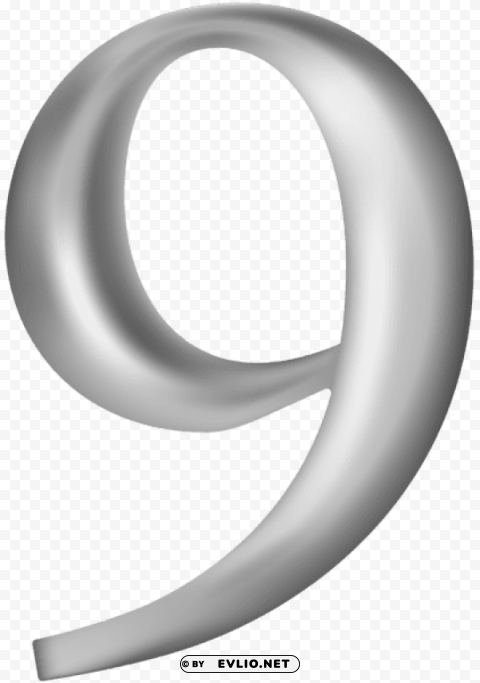 number nine grey PNG images without restrictions