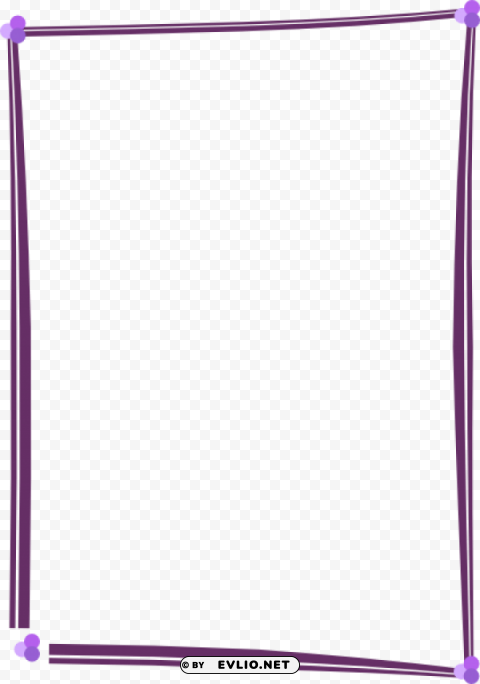 purple border frame PNG high quality