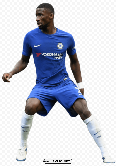 antonio rüdiger Isolated Element on Transparent PNG