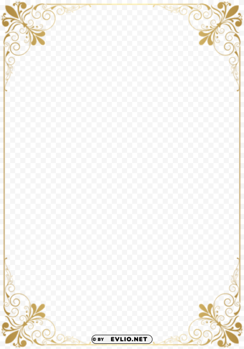 frame border golden PNG images without watermarks