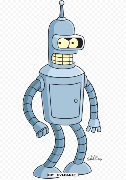 futurama bender PNG Image Isolated with Clear Background clipart png photo - da9e2c62