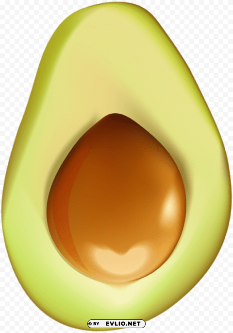 half avocado Transparent PNG image