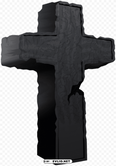 halloween cross tombstone Isolated Icon on Transparent PNG