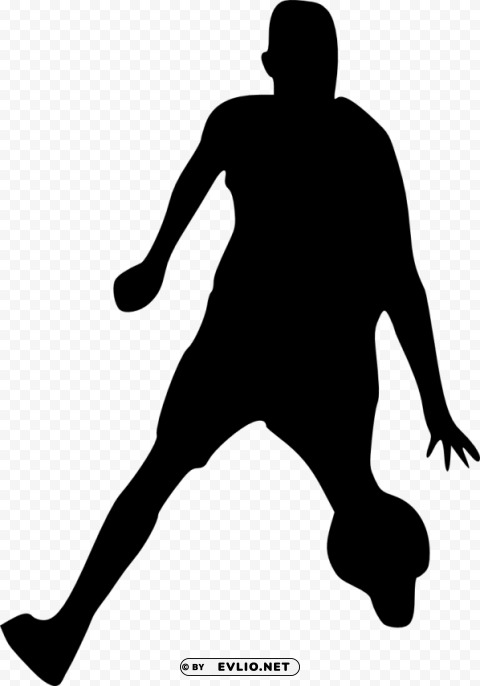 basketball player silhouette Transparent PNG Object with Isolation