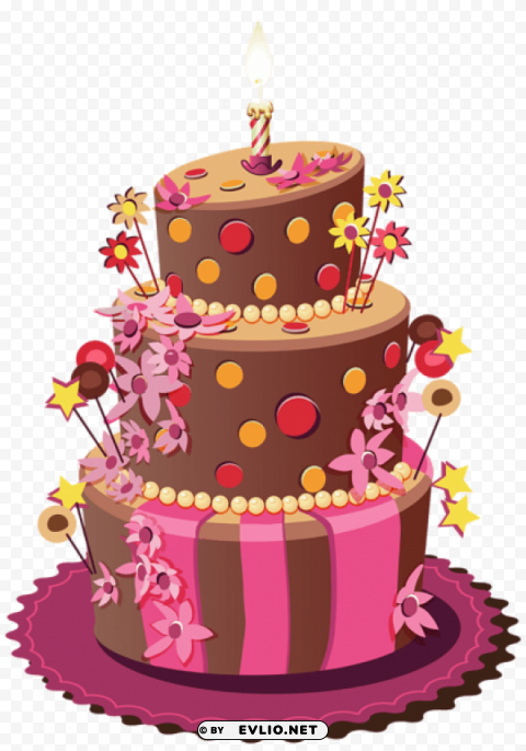birthday cake Clear Background Isolation in PNG Format