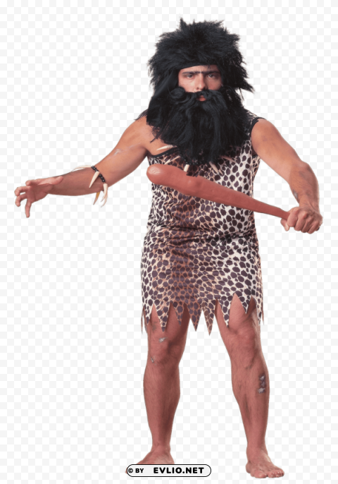 caveman costume PNG transparent graphic