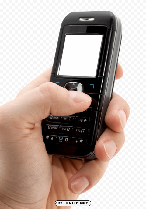 Mobile Phone In Hand Transparent Background PNG Isolated Design