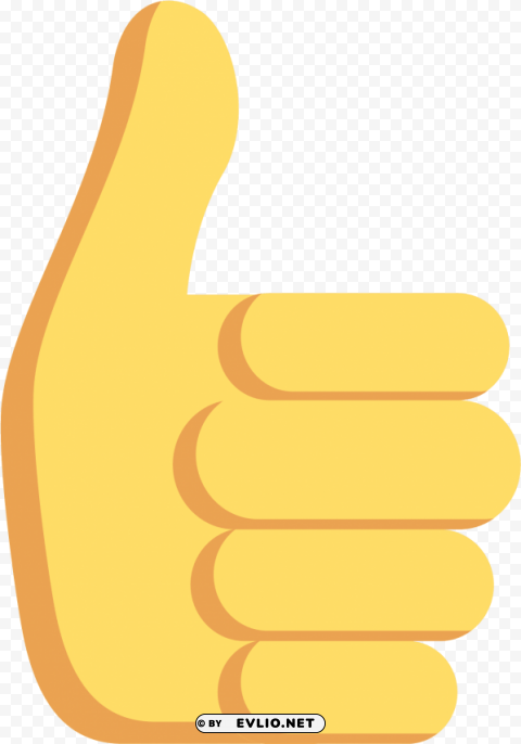 Thumbs Up Sticker PNG Image Isolated On Transparent Backdrop