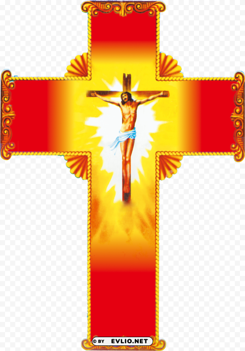 christian red jesus material transprent free - jesus cross Isolated Artwork in HighResolution Transparent PNG
