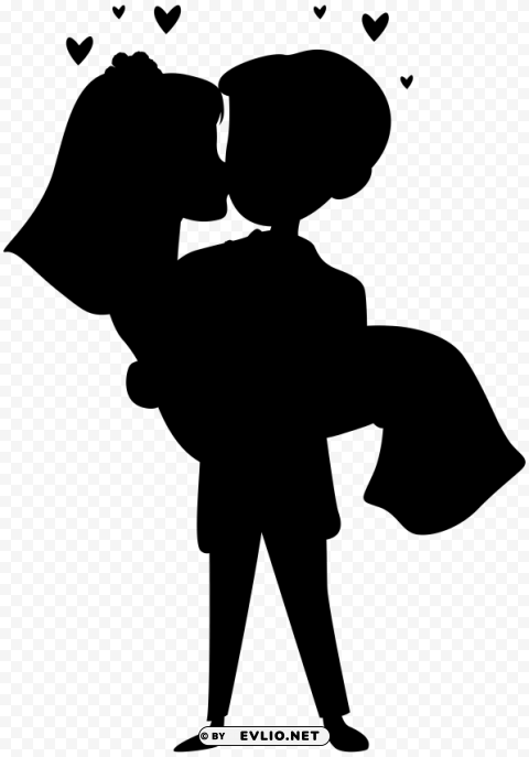 wedding love couple silhouettes clip art High-quality transparent PNG images