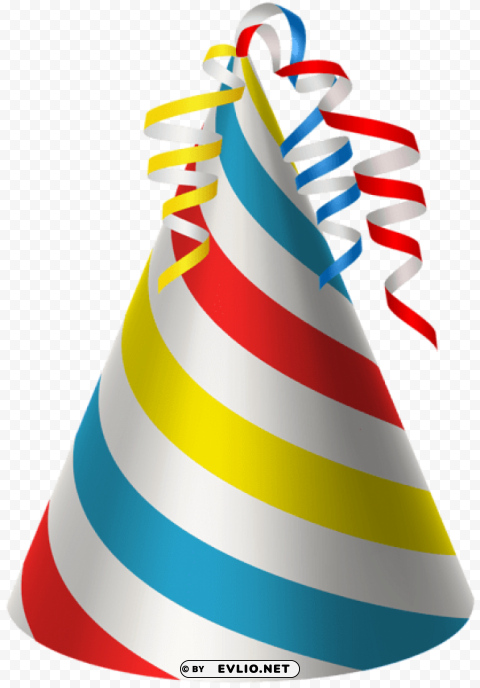 party hat Transparent Background PNG Isolated Design
