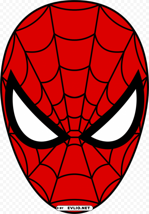Spider-man Mask ClearCut Background Isolated PNG Art