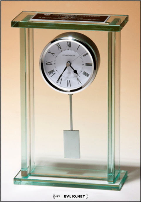 Tall Jade Glass Clock With Pendulum Transparent PNG Graphics Assortment