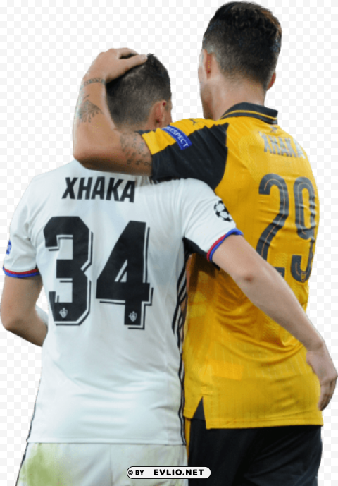 taulant xhaka & granit xhaka PNG Image with Clear Isolation