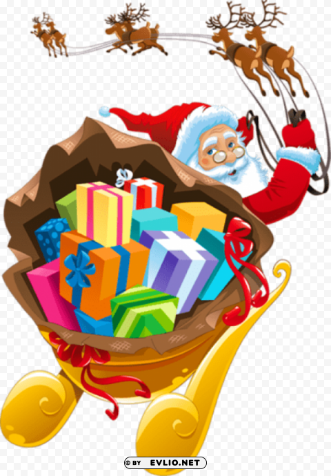  santa claus-with sled Transparent background PNG gallery