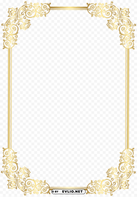 Border Decorative Frame PNG Isolated Subject With Transparency