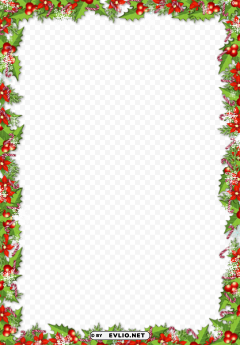 christmas frame with mistletoes Transparent background PNG stock background best stock photos - Image ID e251d050