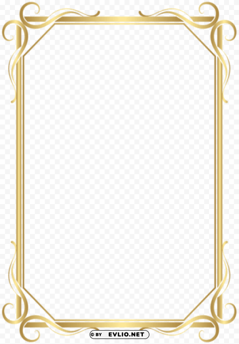 frame bordergold PNG images with transparent layer