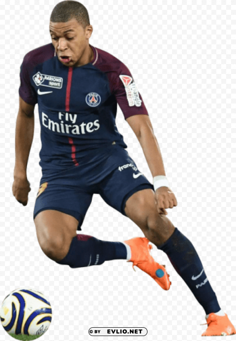 kylian mbappé Clear Background Isolation in PNG Format