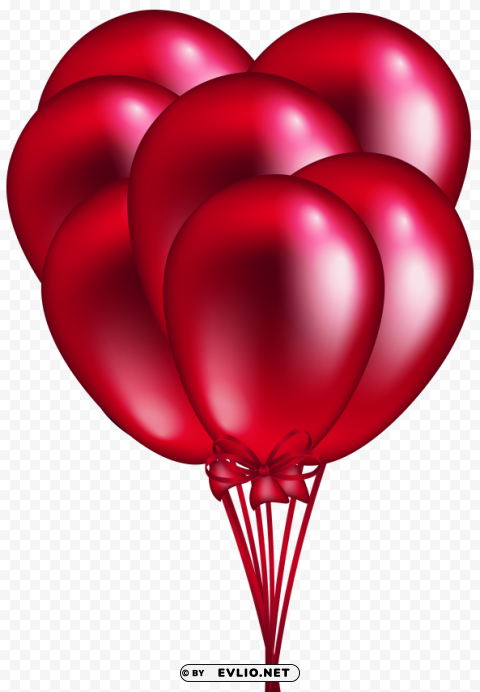 red balloon bunch Free transparent PNG