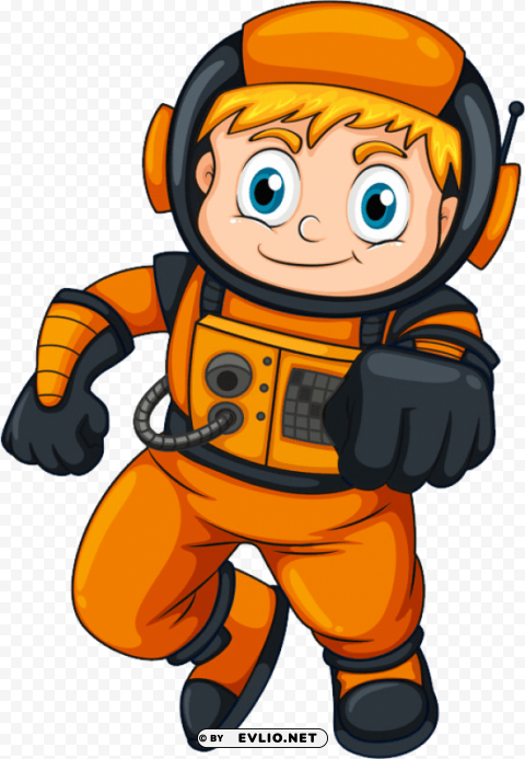 astronaut Isolated Graphic Element in Transparent PNG