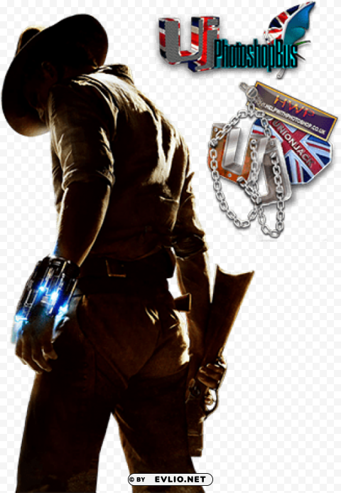 cowboys and aliens movie poster Transparent Background Isolated PNG Art