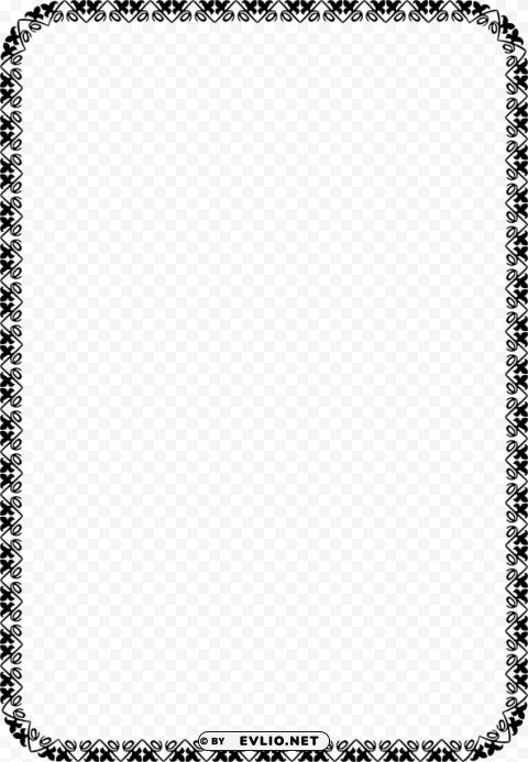 floral border a4 Clear Background PNG Isolated Item