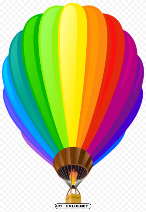 Hot Air Balloon Transparent Background PNG Isolated Icon