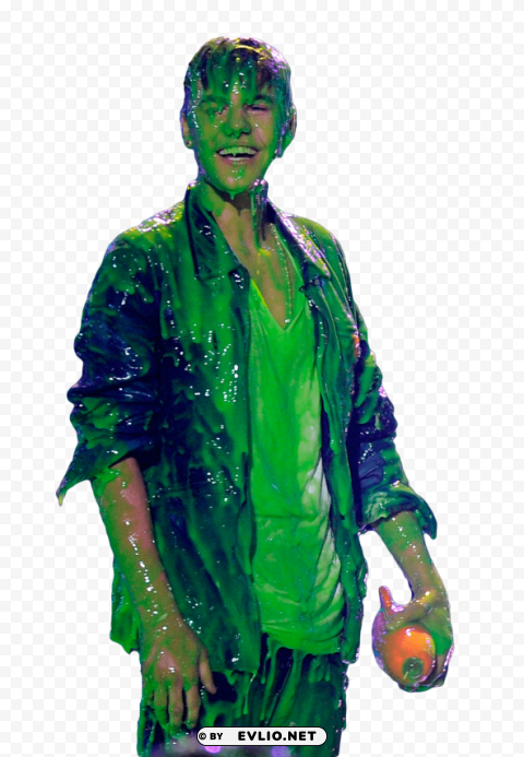 justin bieber green mucus PNG Image with Isolated Artwork
