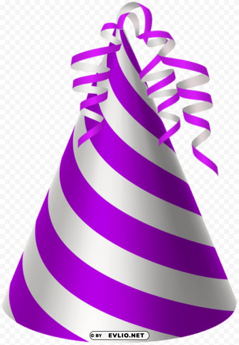party hat purple Transparent background PNG images selection