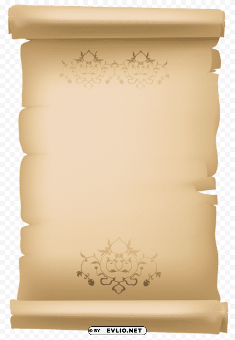 scroll old decorative paper HighResolution Transparent PNG Isolated Item