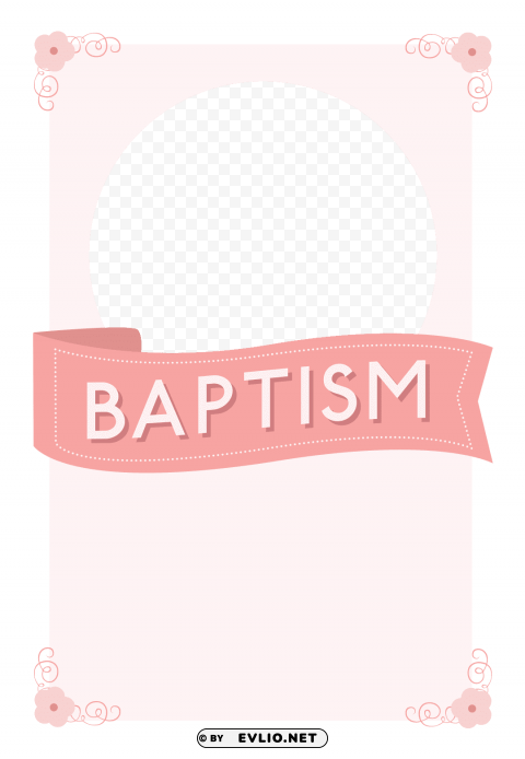 Free Printable Baptism  Christening Invitation Template - Retirement Transparent Background PNG Isolated Item